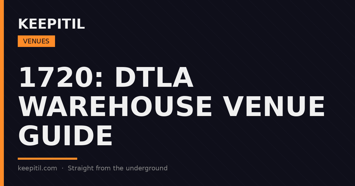 Hours of load-in and tuning happen before the doors open at a serious warehouse night.