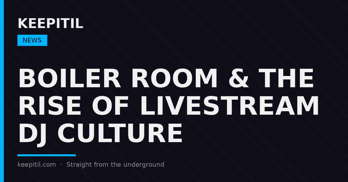 The Boiler Room effect: raw, single-camera live footage became the visual language of underground credibility.