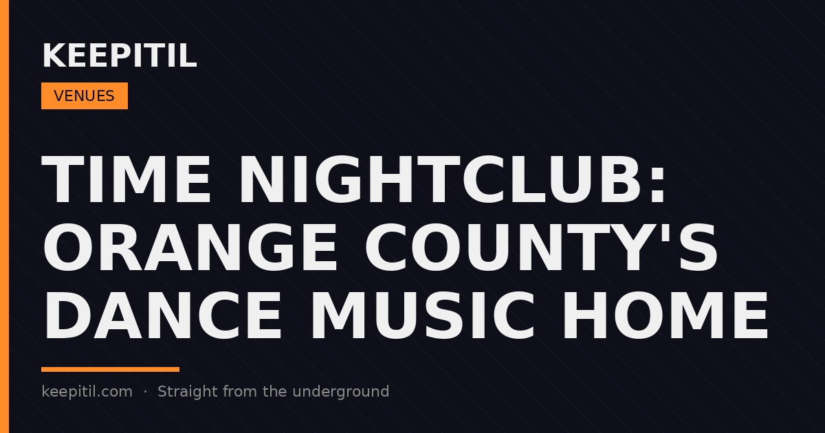 The Underground Venue Guide: Where OC's Electronic Scene Actually Lives